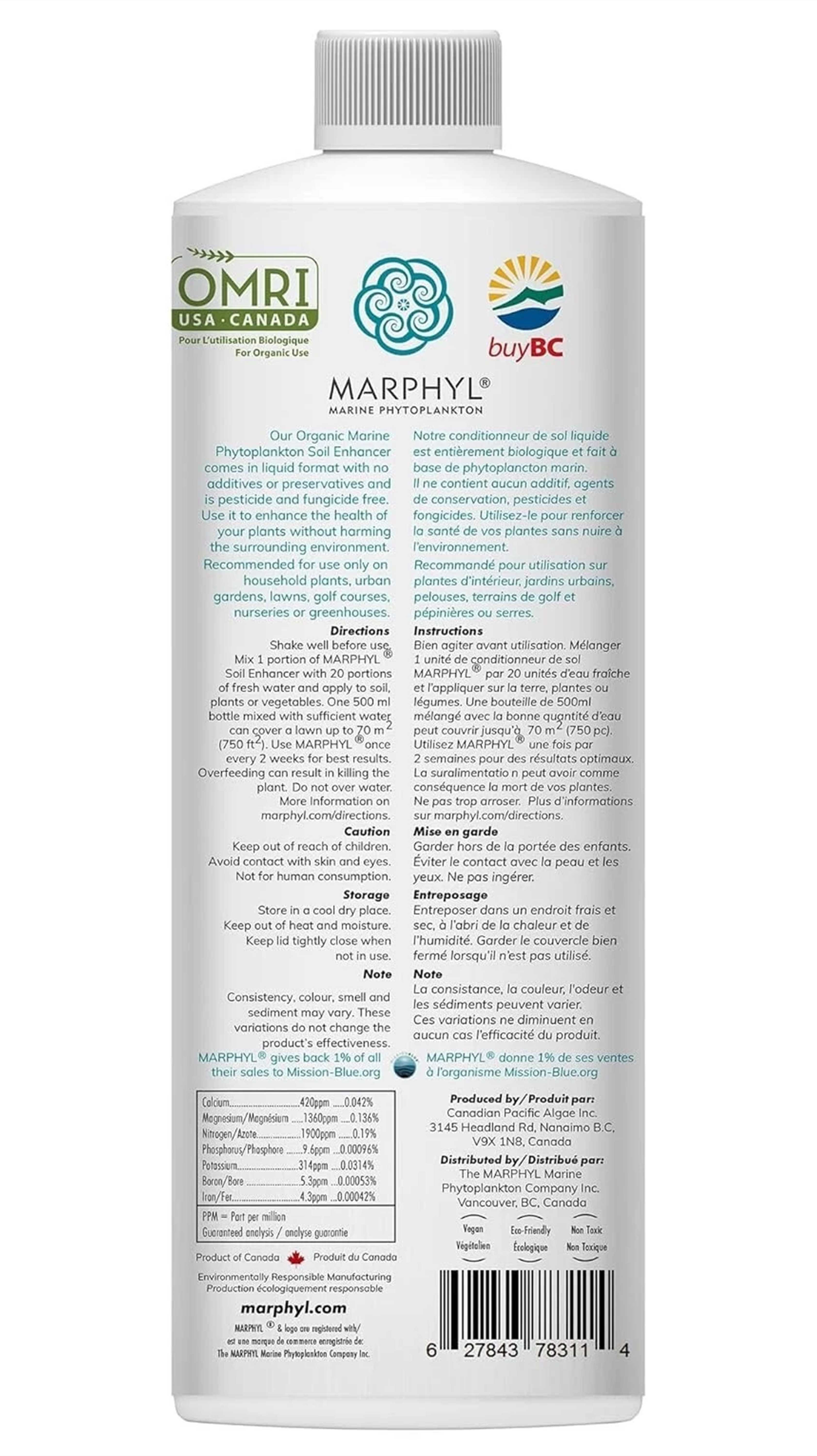 MARPHYL Organic Liquid Fertiliser – 500ml