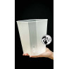 15cm Matte Transparent Square Plant Pot