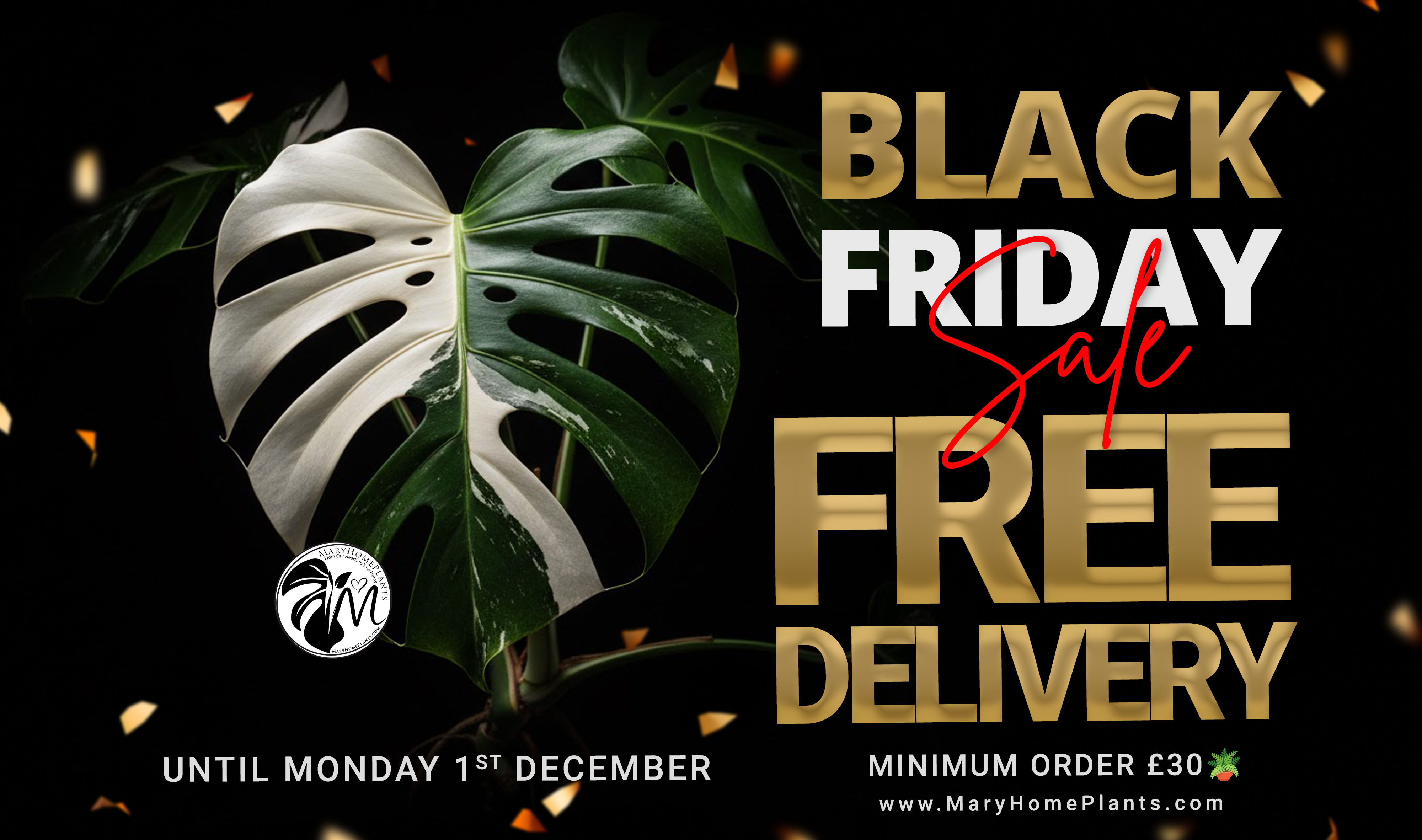 black friday sale banner design template with realistic balloons