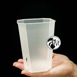 9cm medium beautiful matte transparent square pots (copy)